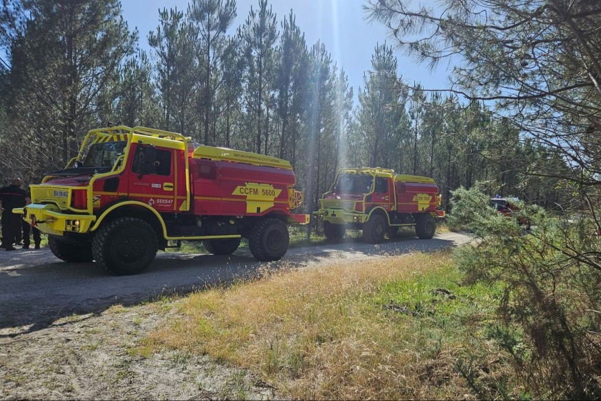 Lot et Garonne - Importants feux de forêt, 250 pompiers et les moyens aériens mobilisés