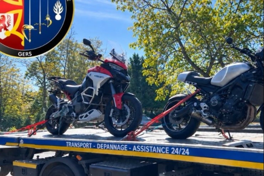 Gers : jusqu’à 165 km/h sur une route limitée à 80, trois motards voient leurs permis retenus et leurs motos placées en fourrière après de grands excès de vitesse